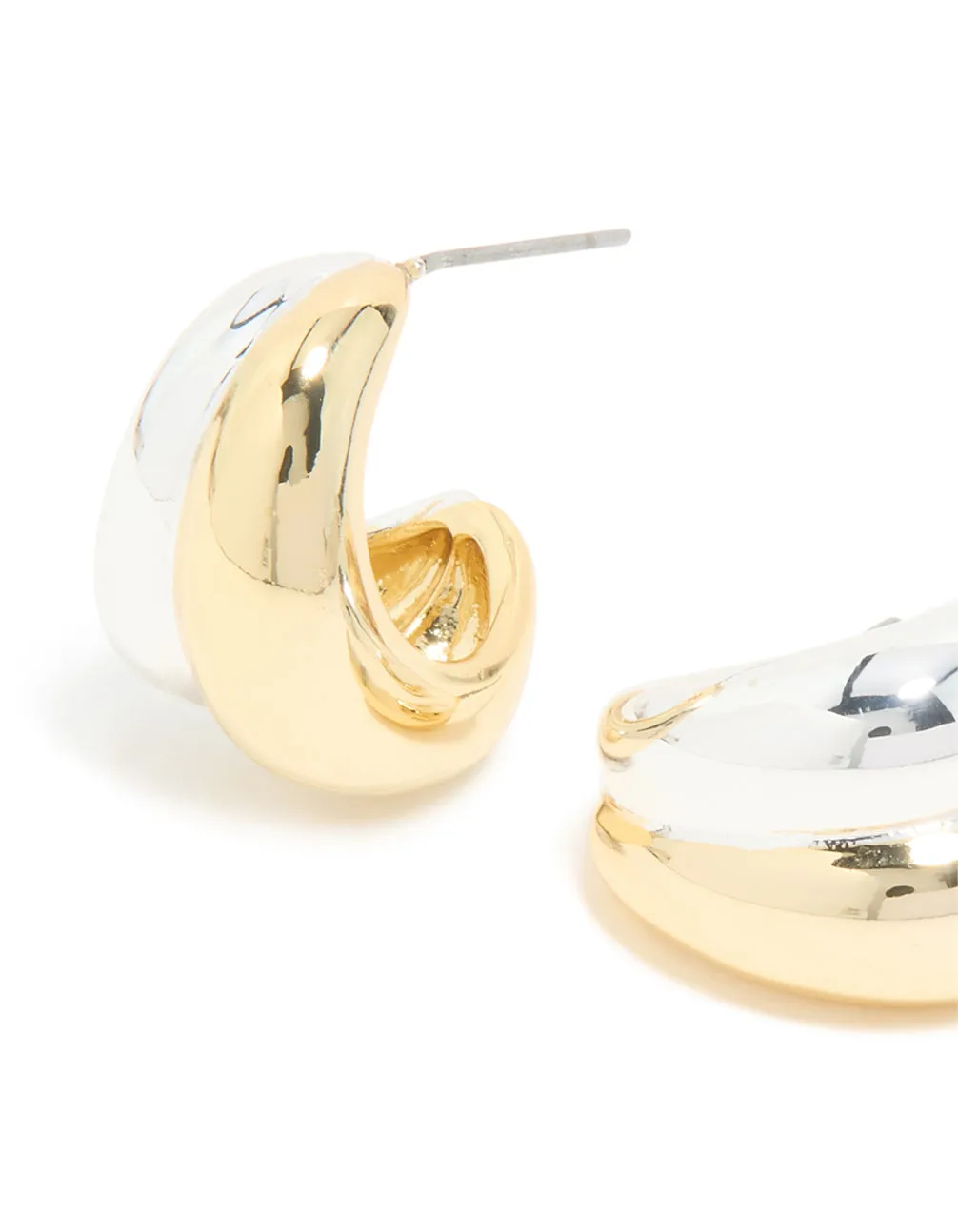 Mixed Metal Plated Chubby Stud Earrings sold by lovisa product image thumbnail 2