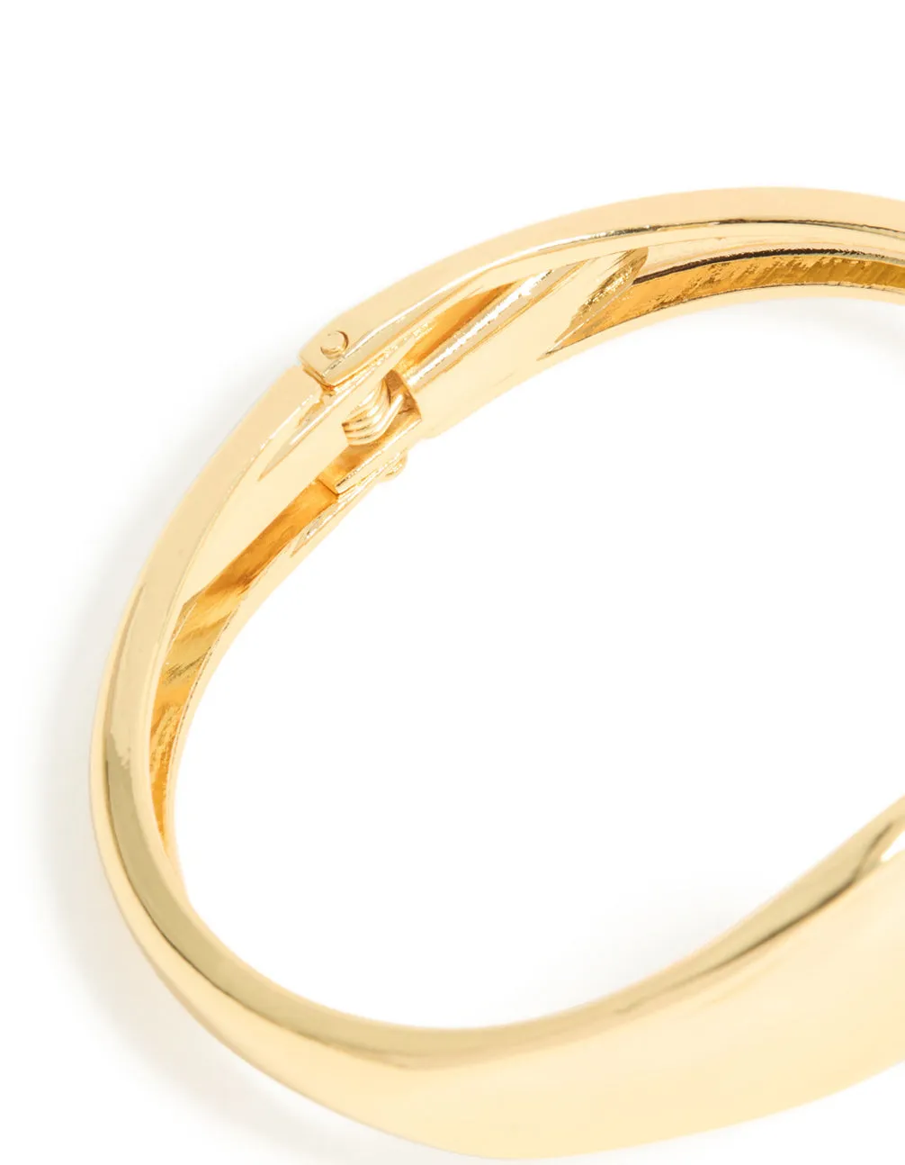 Gold Plated Curved Wrapped Hinged Bangle sold by lovisa product image thumbnail 3