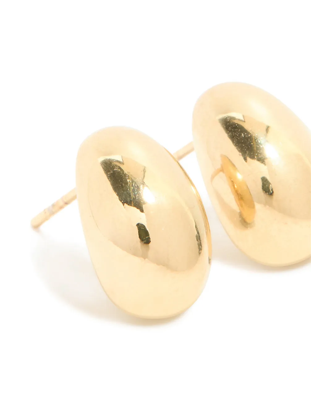 Waterproof Gold Plated Stainless Steel Chunky Stud Earrings sold by lovisa product image thumbnail 4