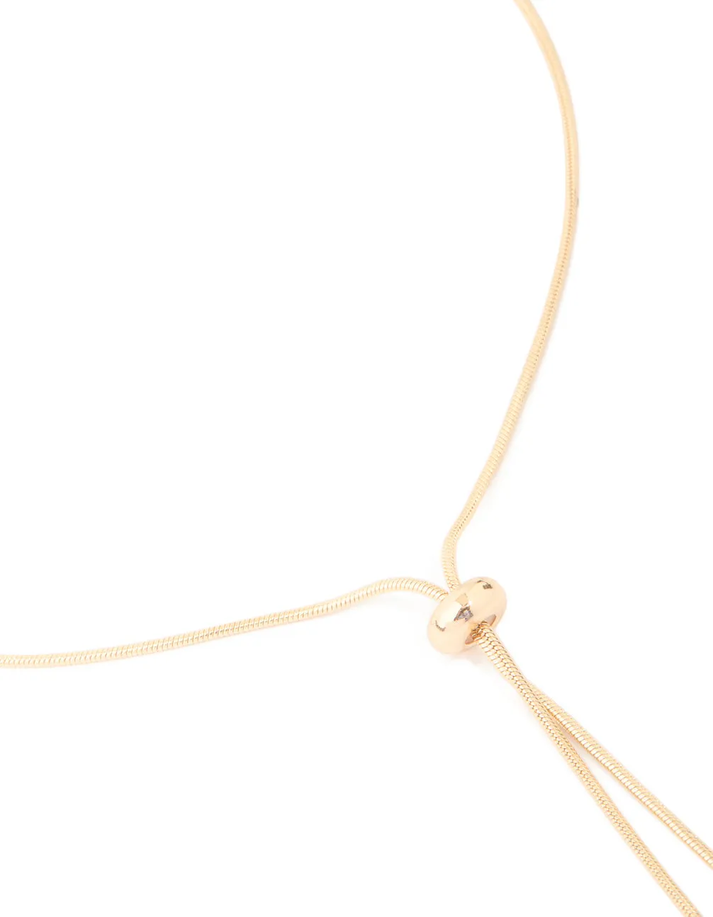 Gold Adjustable Toggle Y-Necklace sold by lovisa