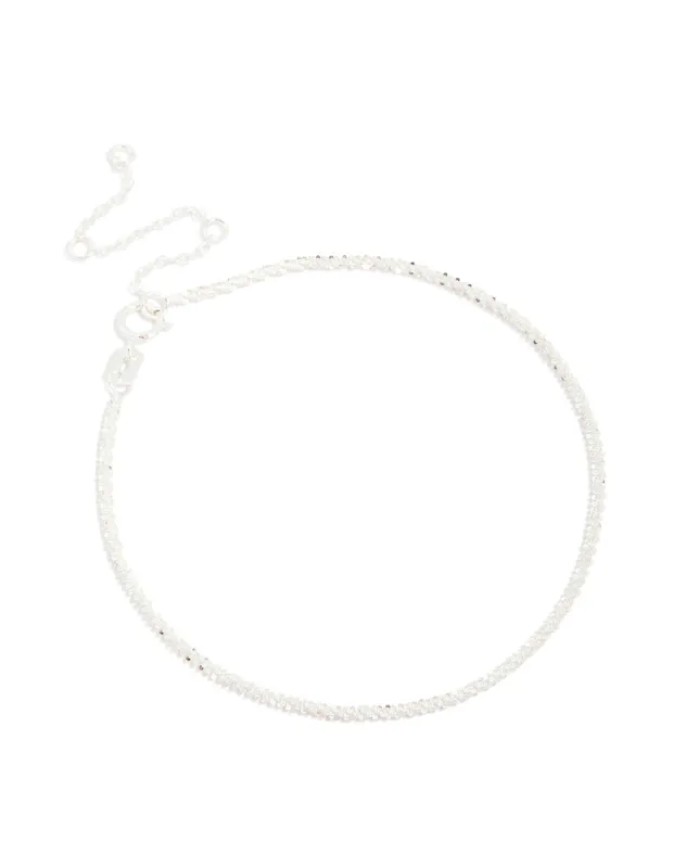 Sterling Silver Cubic Zirconia Shimmer Bracelet made by lovisa