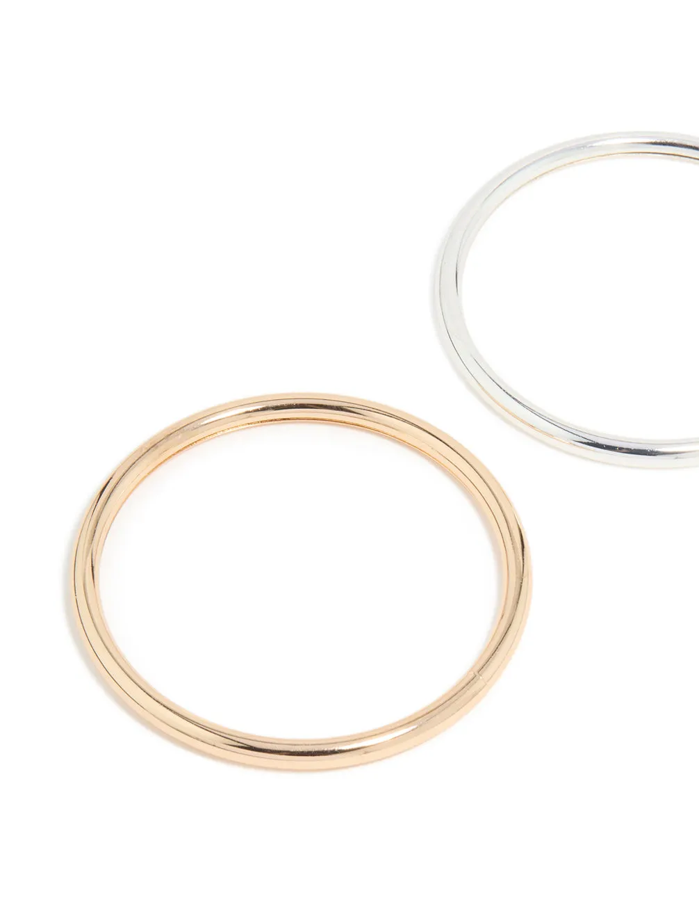 Mixed Metal Smooth Bangles 2-Pack sold by lovisa product image thumbnail 2