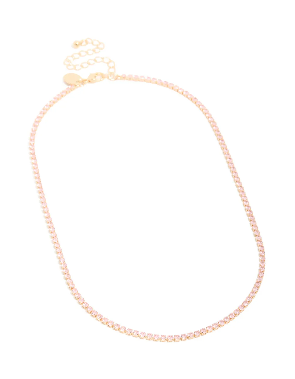 Gold Dainty Cubic Zirconia Tennis Necklace sold by lovisa product image thumbnail 4