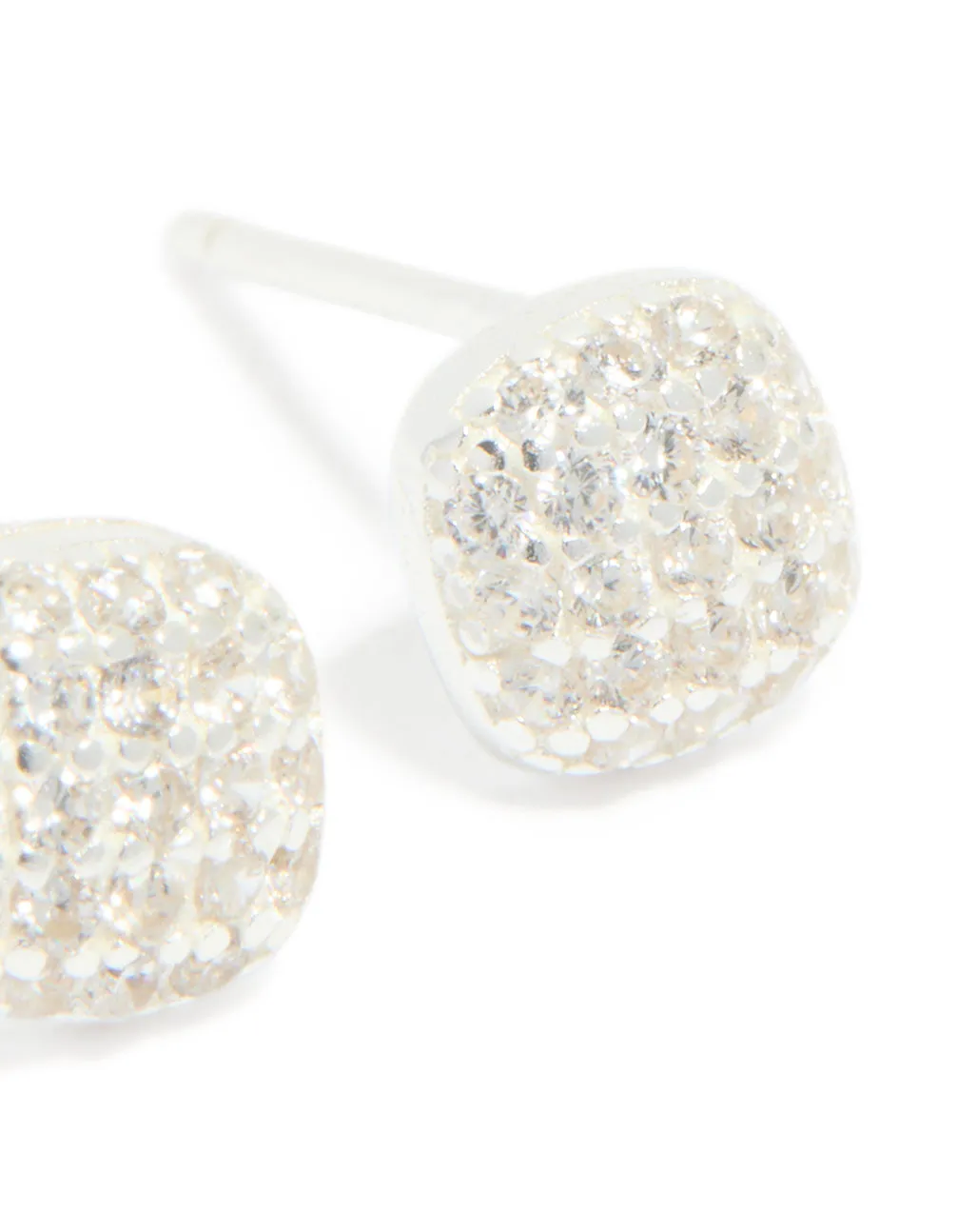 Sterling Silver Cubic Zirconia Square Stud Earrings sold by lovisa product image thumbnail 5