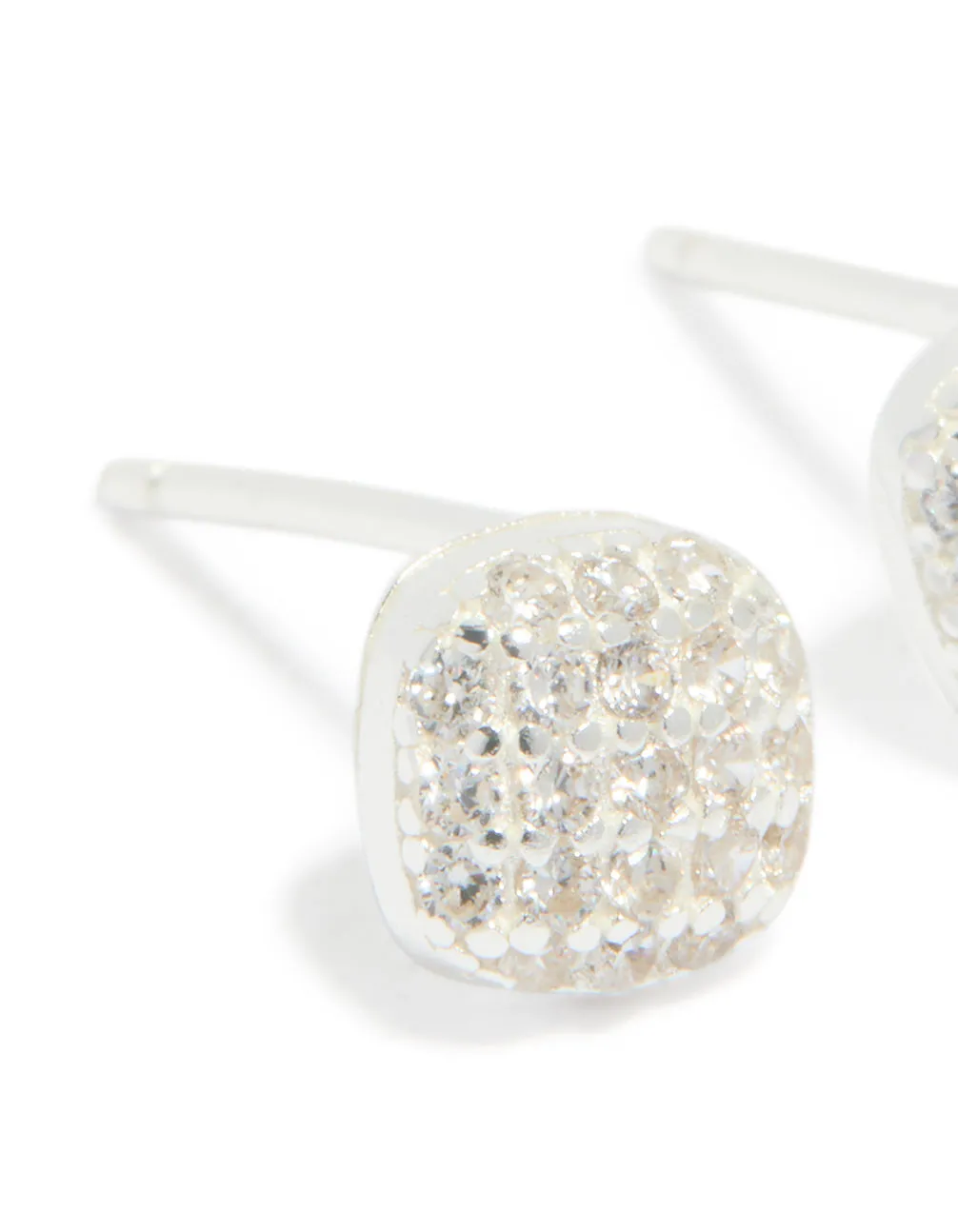 Sterling Silver Cubic Zirconia Square Stud Earrings sold by lovisa product image thumbnail 4
