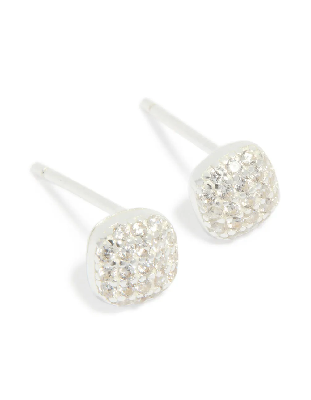 Sterling Silver Cubic Zirconia Square Stud Earrings sold by lovisa product image thumbnail 2