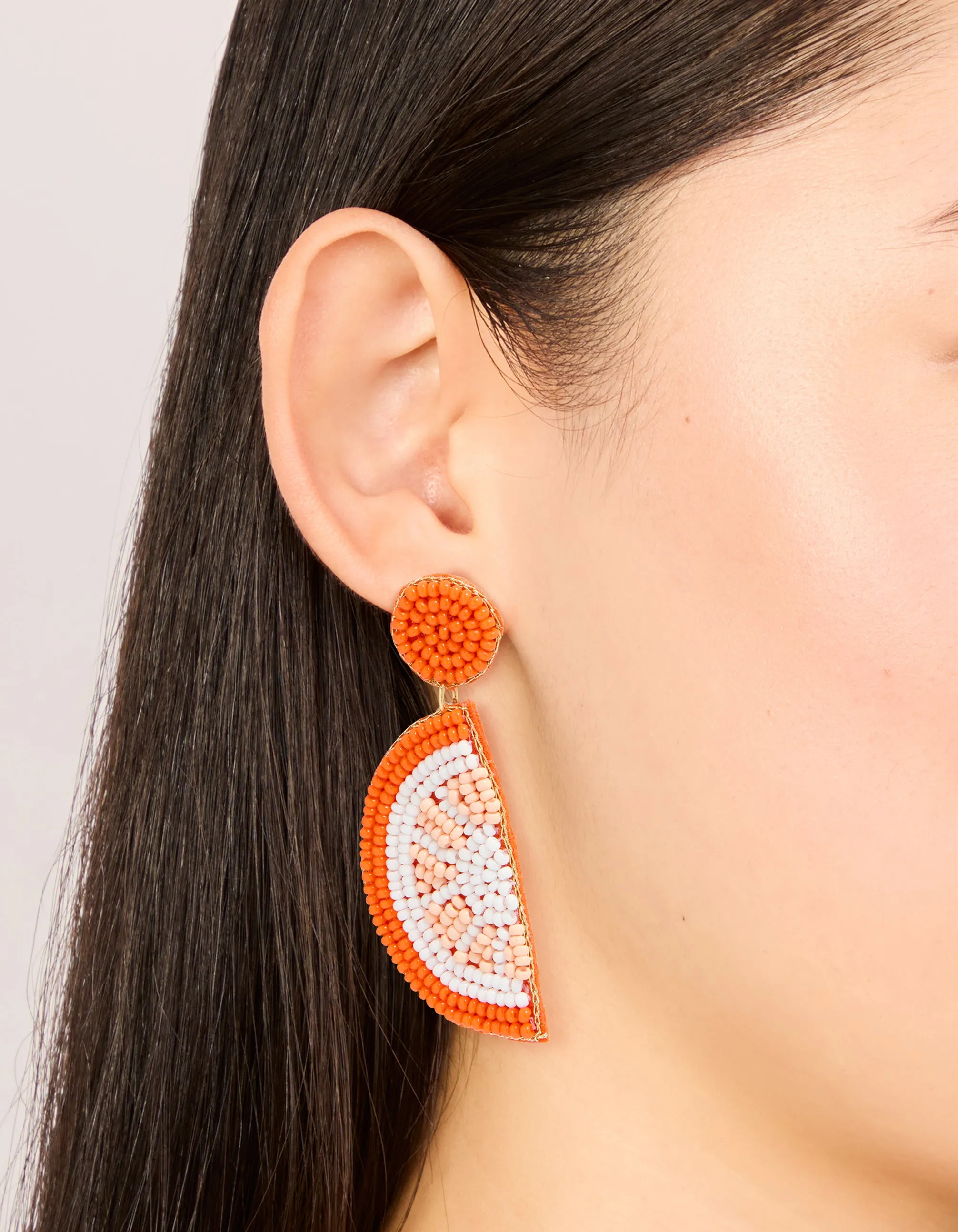 Orange Seed Beaded Fruit Drop Earrings sold by lovisa product image thumbnail 2