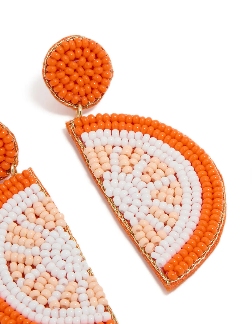 Orange Seed Beaded Fruit Drop Earrings sold by lovisa product image thumbnail 5