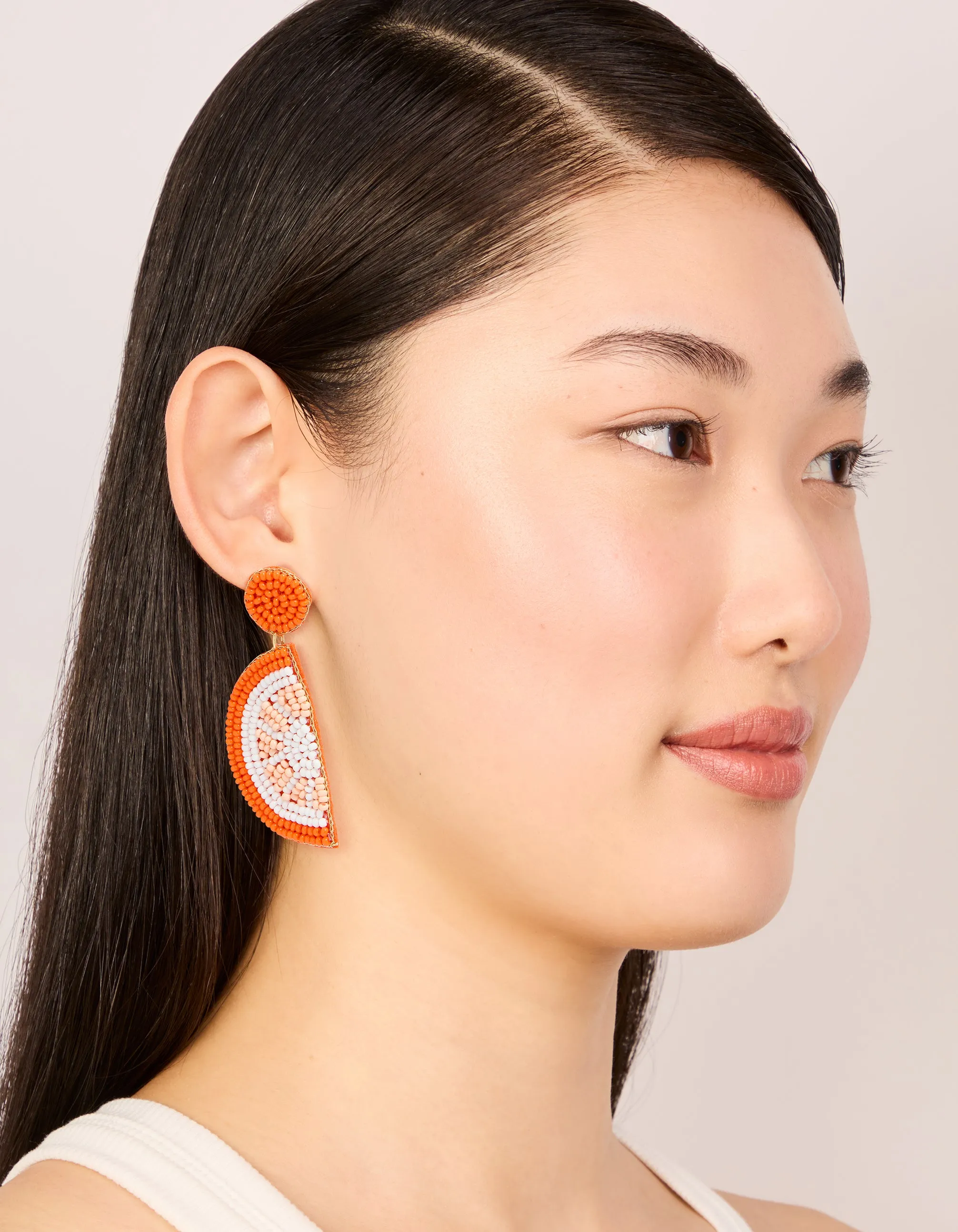 Orange Seed Beaded Fruit Drop Earrings sold by lovisa product image thumbnail 3
