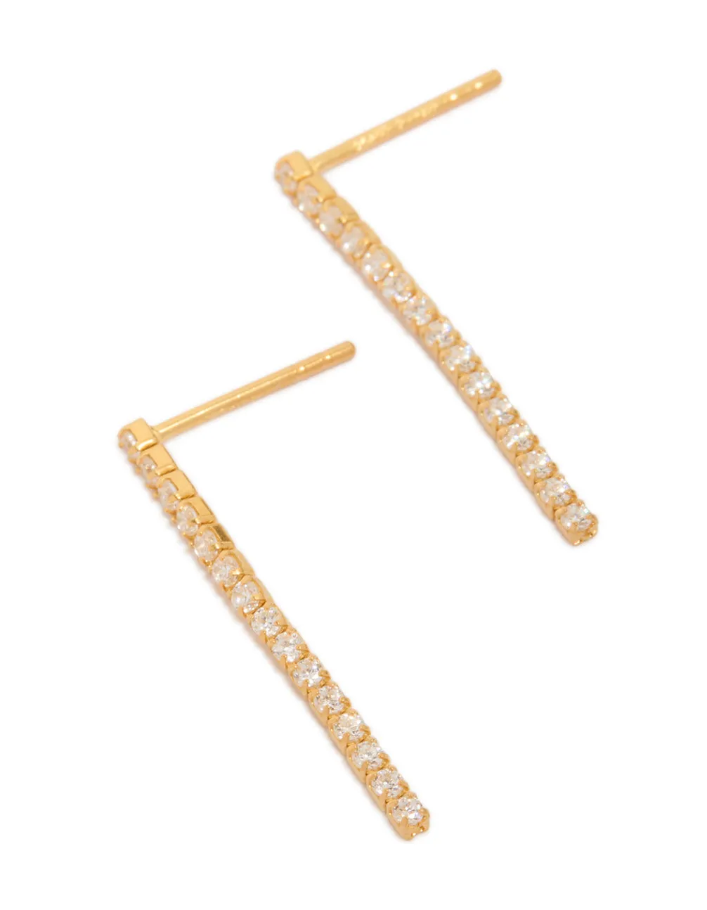 Gold Plated Sterling Silver Cubic Zirconia Drop Earrings sold by lovisa product image thumbnail 2