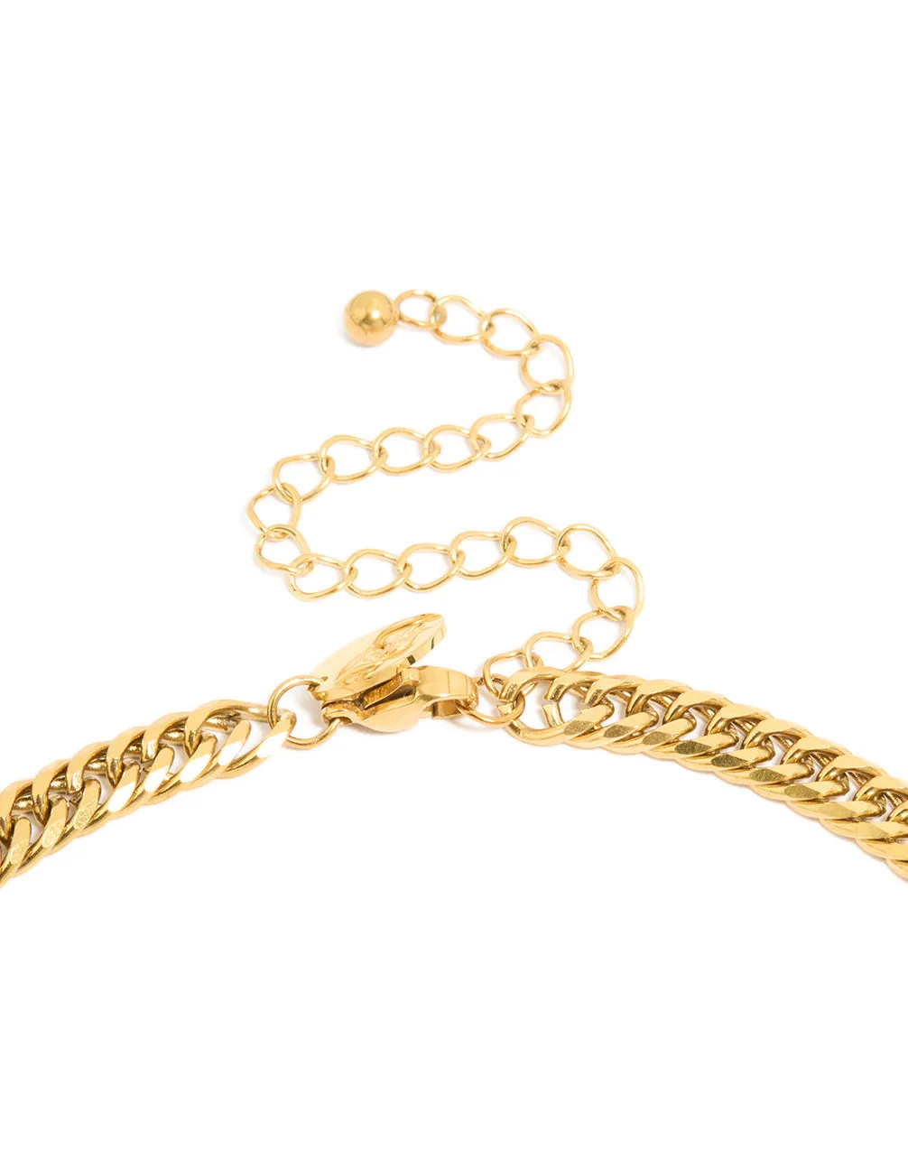 Waterproof Mens Gold Plated Stainless Steel Smooth Cuban Link Necklace sold by lovisa product image thumbnail 3
