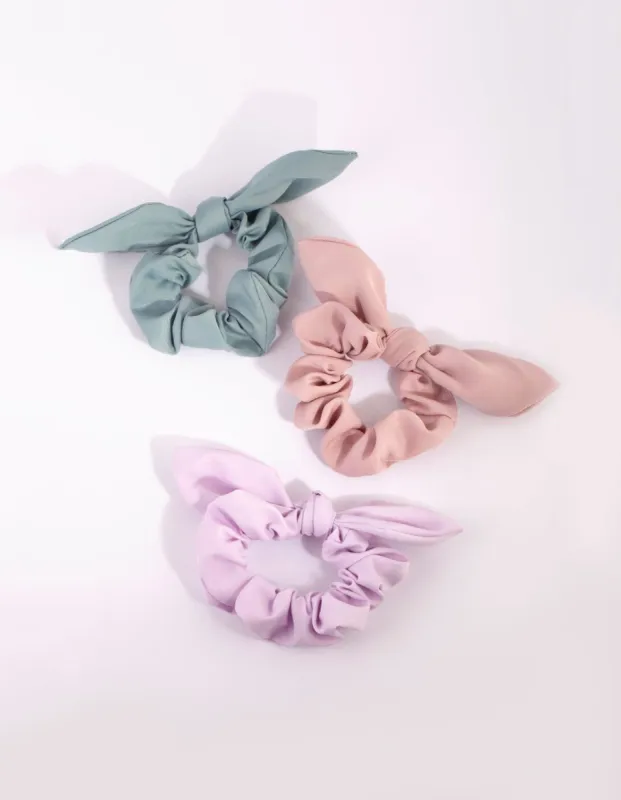 Mixed Bunny Ear Scrunchie Pack sold by lovisa
