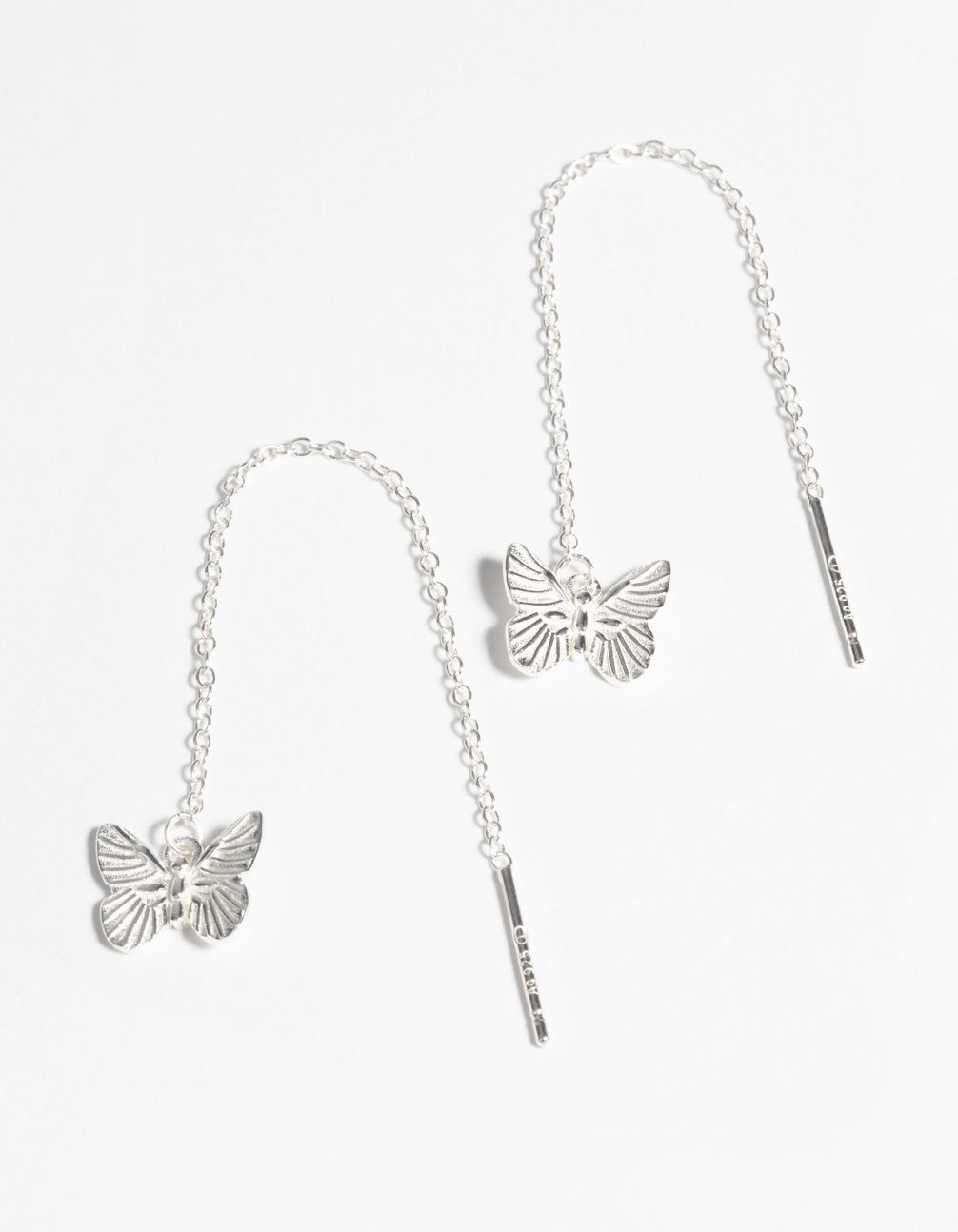 Sterling Silver Butterfly Threader Earrings sold by lovisa