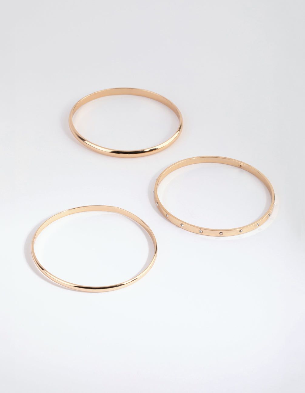 Gold Diamante Inlay Bangle Pack sold by lovisa product image thumbnail 4