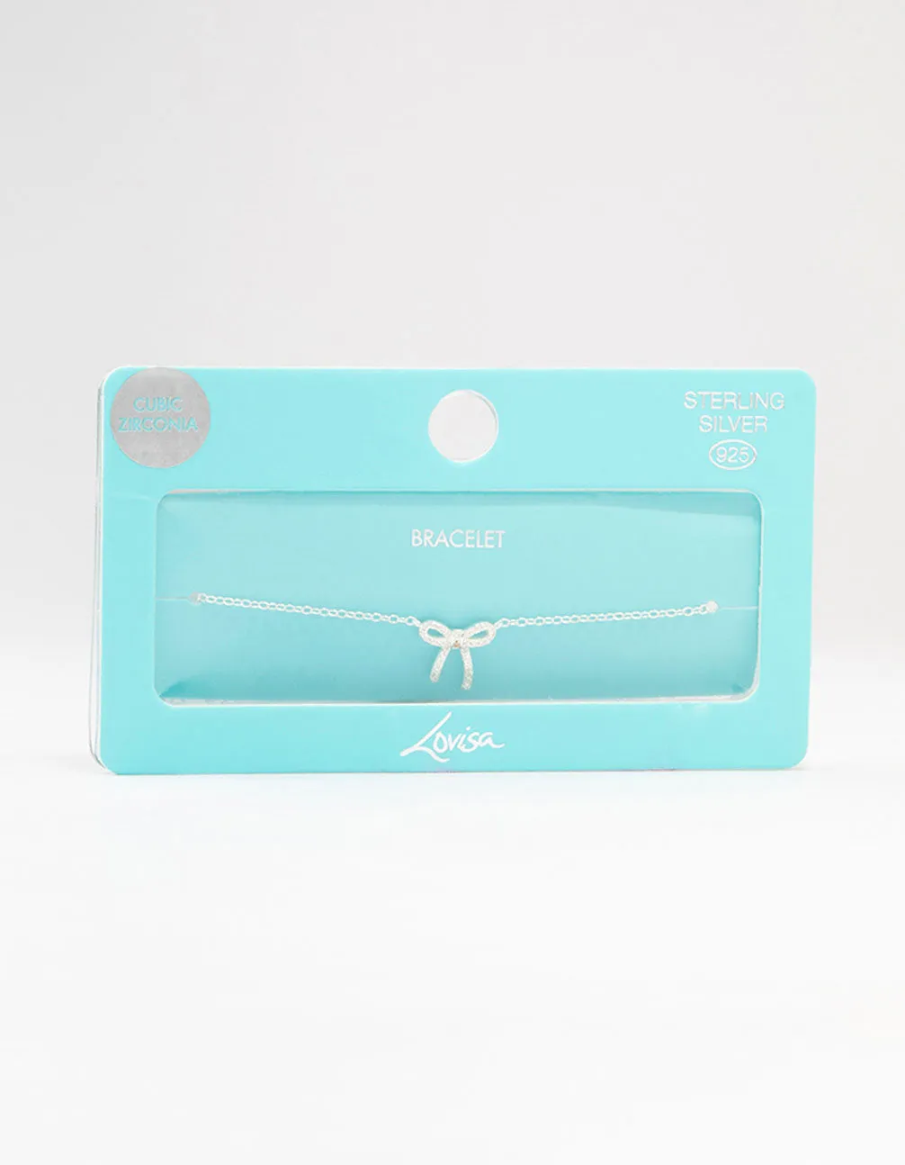 Sterling Silver Cubic Zirconia Bow Bracelet sold by lovisa product image thumbnail 3