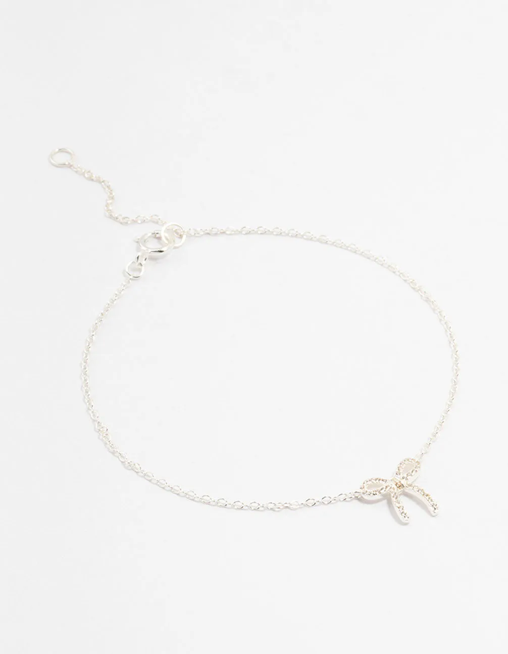 Sterling Silver Cubic Zirconia Bow Bracelet sold by lovisa