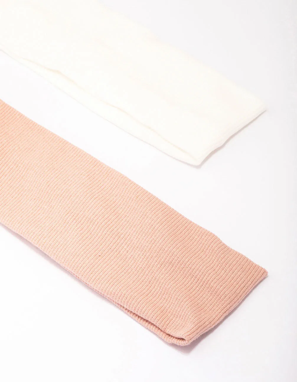 Ivory & Pink Ribbed Fabric Headband Pack sold by lovisa product image thumbnail 2