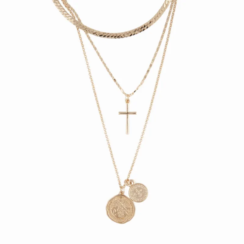 EVDNK SG CROSS COIN LAYER NL@ sold by lovisa