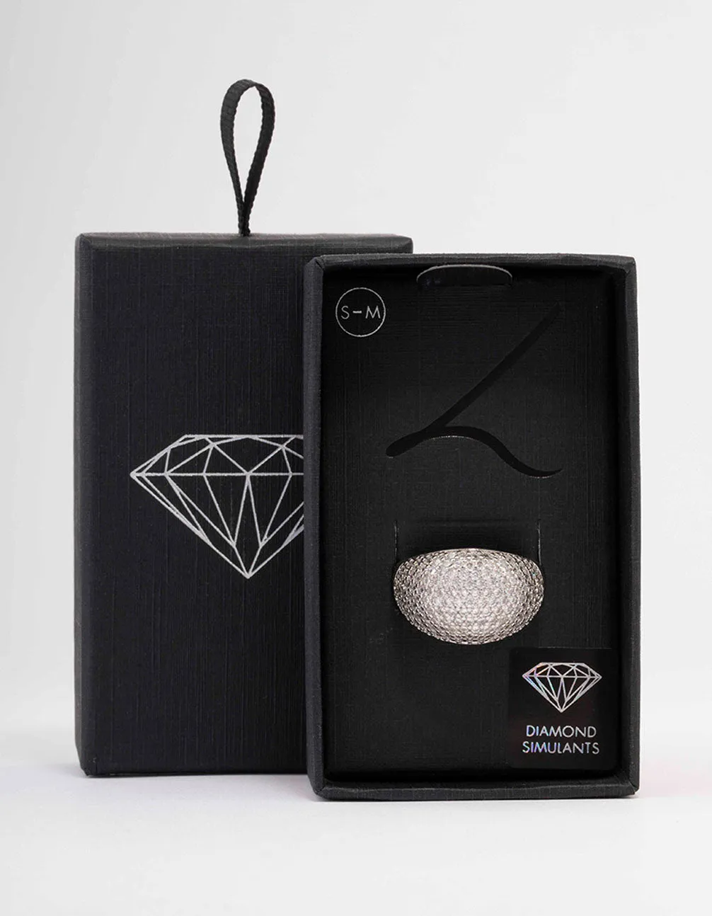 Rhodium Cubic Zirconia Pave Dome Ring sold by lovisa product image thumbnail 3