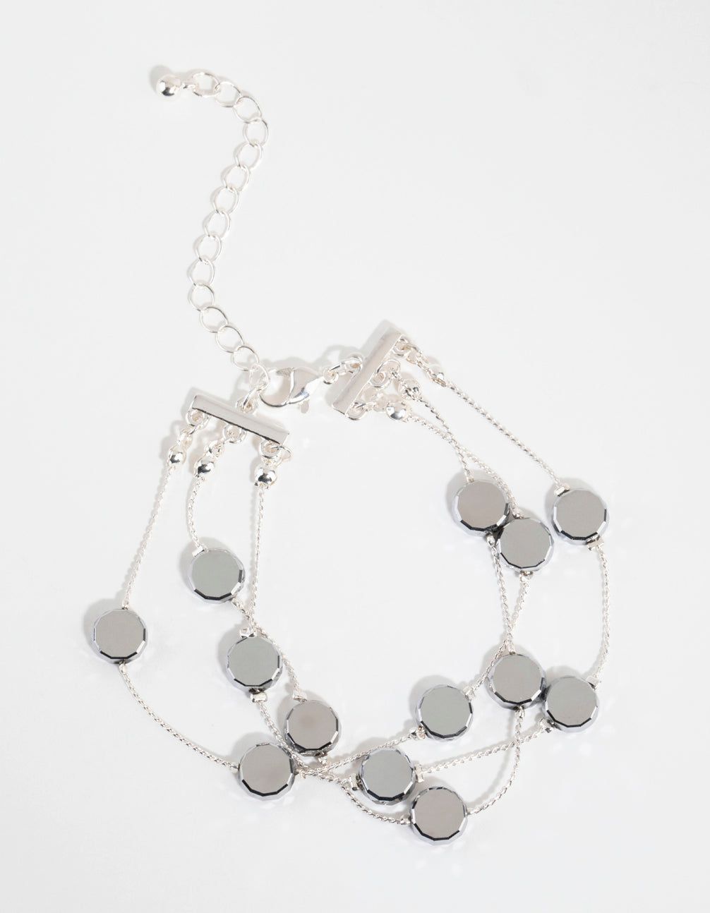 Silver Station Layered Bracelet sold by lovisa