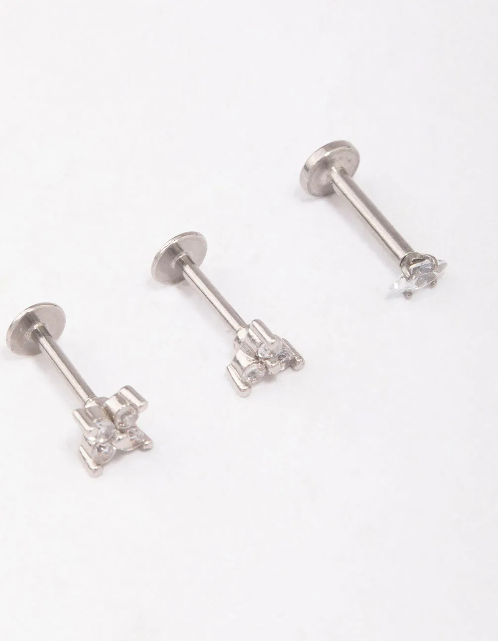 Surgical Steel Marquise Flower Flat Back 3-Pack sold by lovisa product image thumbnail 3