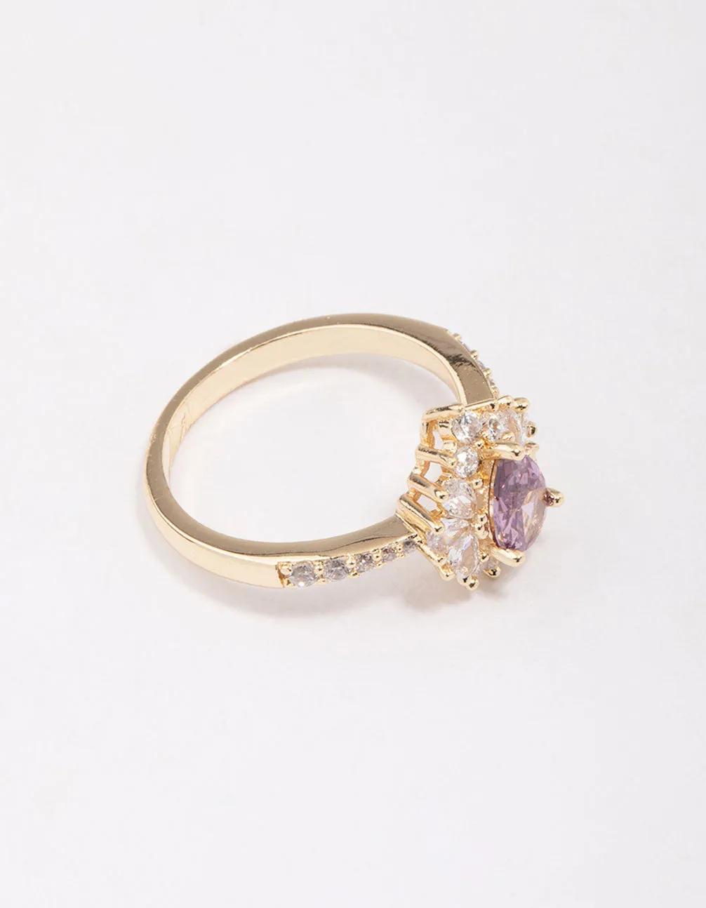 Gold Plated Regal Pear Ring sold by lovisa