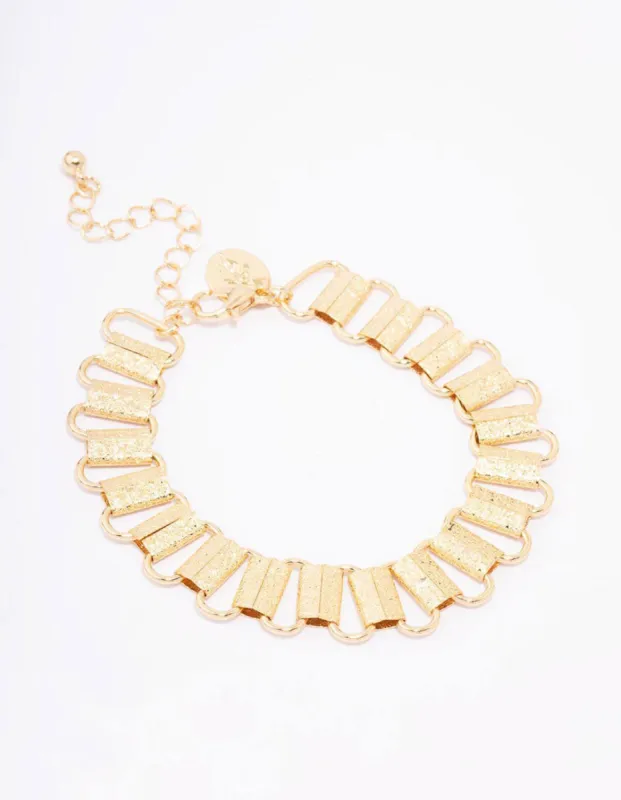 Gold Plated Link Chain Bracelet sold by lovisa