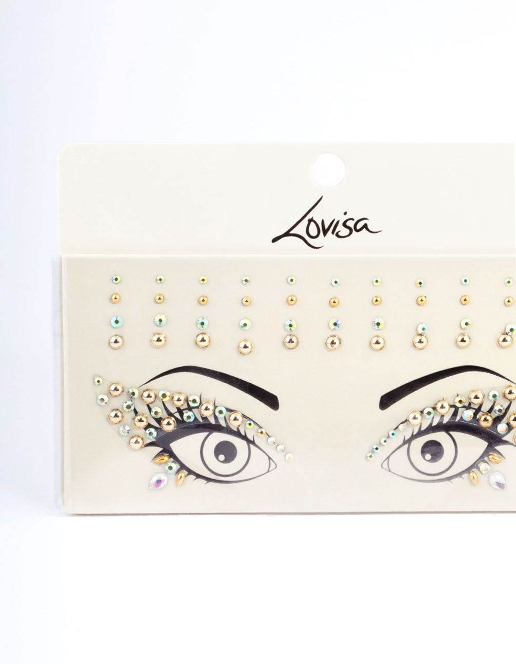 Acrylic Gold Diamante Face Jewels sold by lovisa product image thumbnail 2