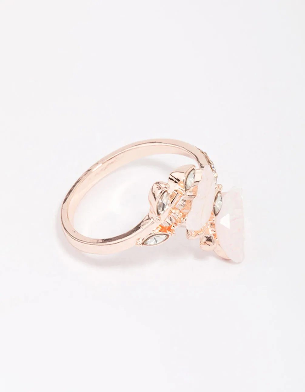 Rose Gold Butterfly Wrap Ring sold by lovisa