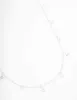 Silver Diamante & Pearl Drop Station Necklace sold by lovisa