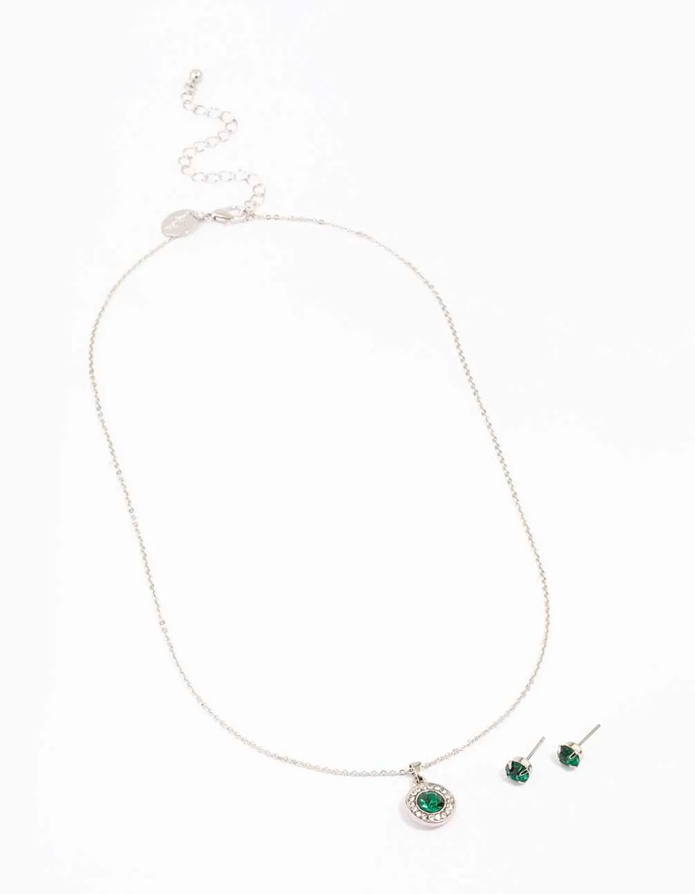 Rhodium Diamante Halo Jewellery Set sold by lovisa product image thumbnail 3