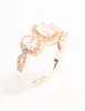 Rose Gold Trio Oval Cubic Zirconia Ring sold by lovisa