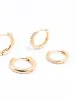 Gold Minimal Huggie Hoop Earrings 3-Pack sold by lovisa