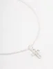 Sterling Silver Cubic Zirconia Cross Pendant Bracelet sold by lovisa