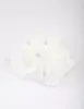 White Fabric Pleated Hair Scrunchie sold by lovisa