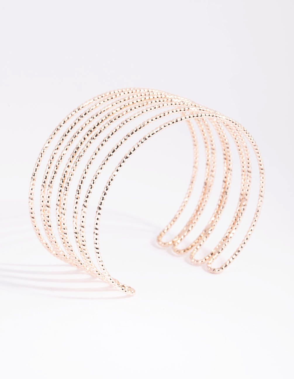 Rose Gold Diamante Cuff Bracelet sold by lovisa product image thumbnail 3