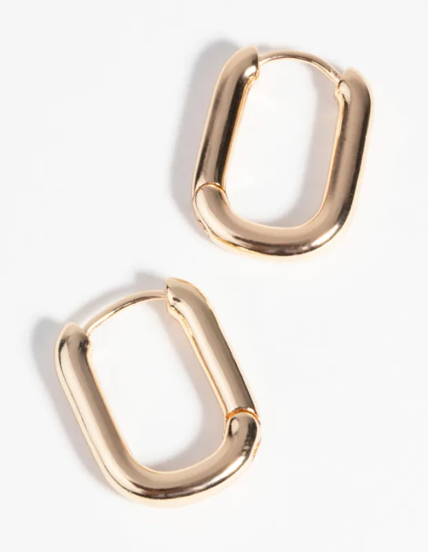Gold Huggie Hoop Earrings sold by lovisa