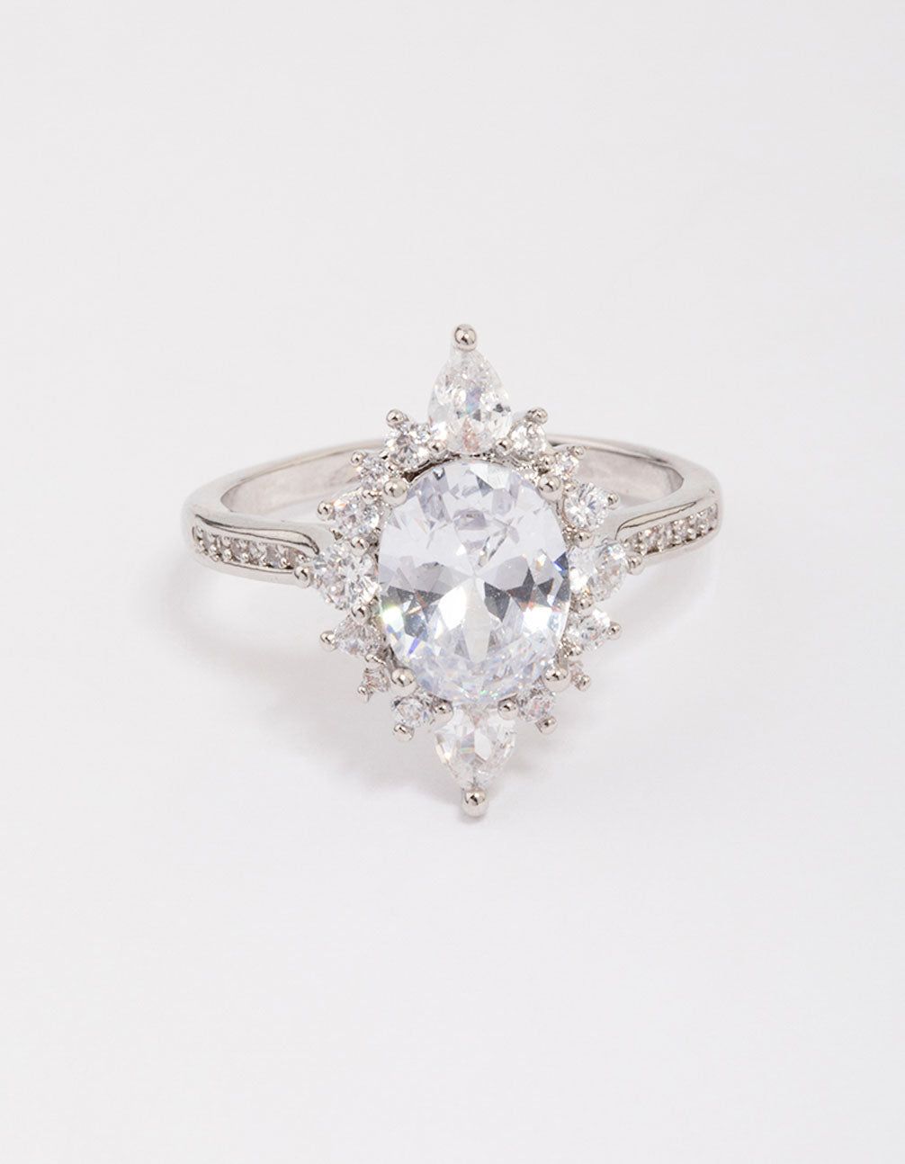 Rhodium Shining Star Cubic Zirconia Ring sold by lovisa product image thumbnail 3