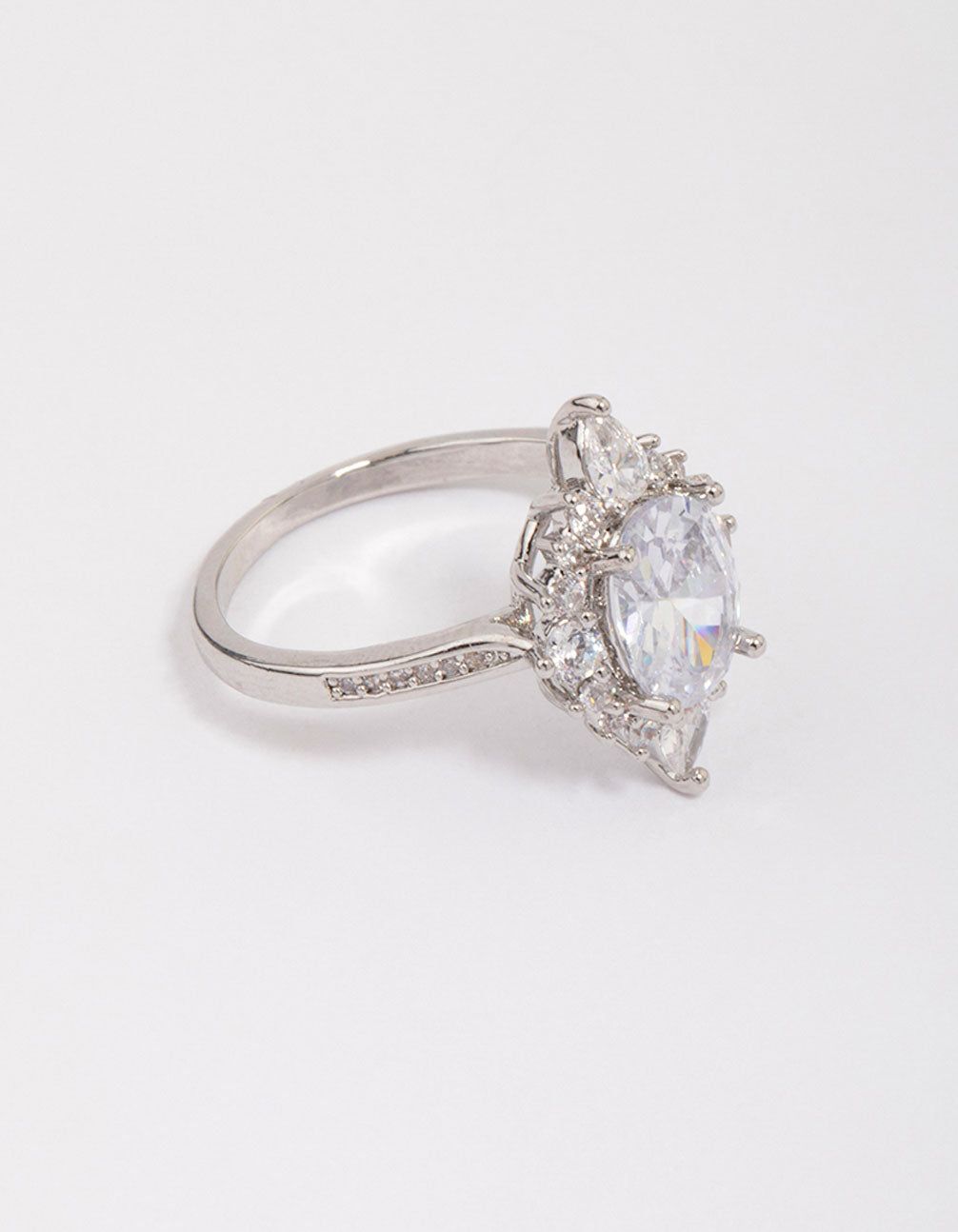 Rhodium Shining Star Cubic Zirconia Ring sold by lovisa product image thumbnail 2