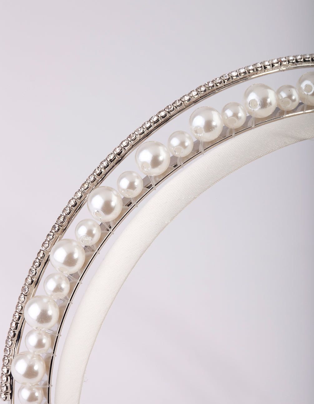 Silver Diamond & Pearl Alice Band sold by lovisa product image thumbnail 3