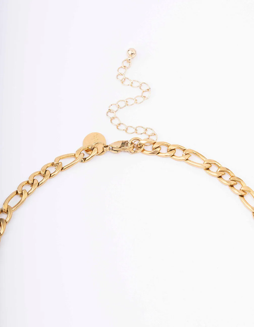 Gold Plated Stainless Steel Chunky Figaro Necklace sold by lovisa product image thumbnail 3