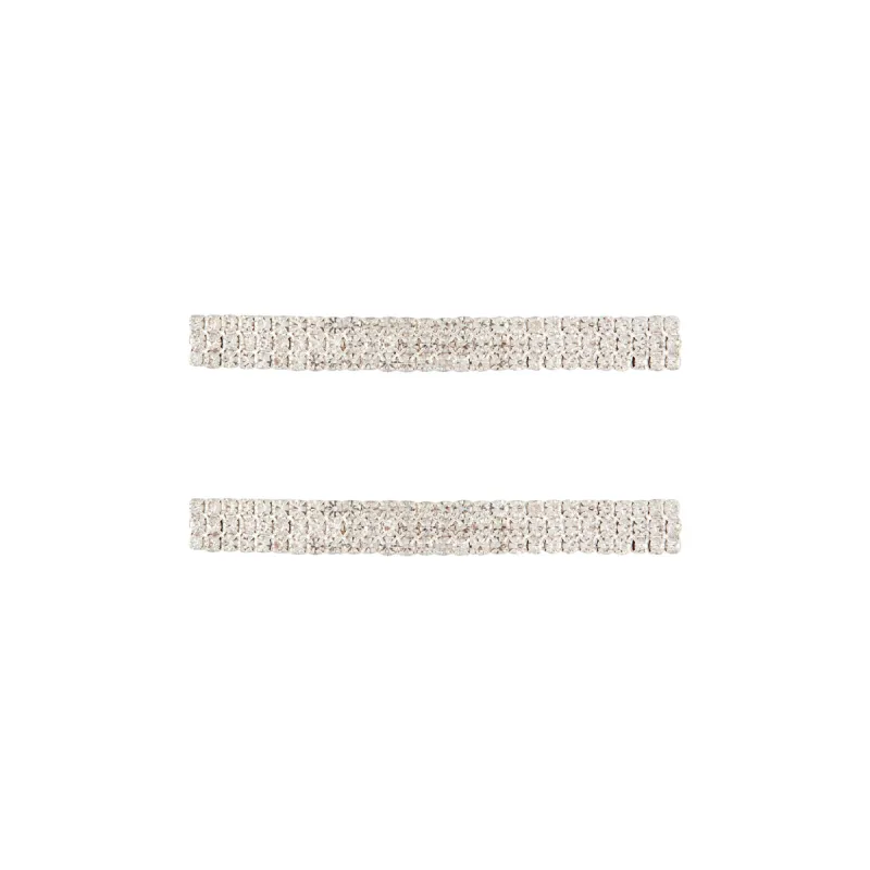 Rhodium Double Diamante Barrette sold by lovisa