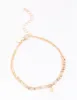 Gold Mixed Semi-Precious Layered Anklet sold by lovisa
