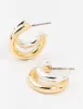 Gold & Silver Plated Illusion Hoop Earrings sold by lovisa