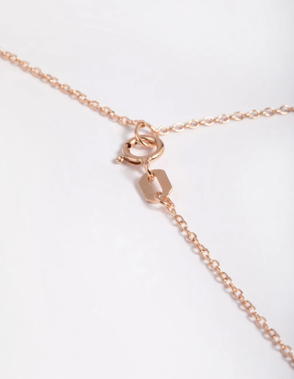 Rose Gold Plated Sterling SIlver Cubic Zirconia Pear Necklace sold by lovisa product image thumbnail 4