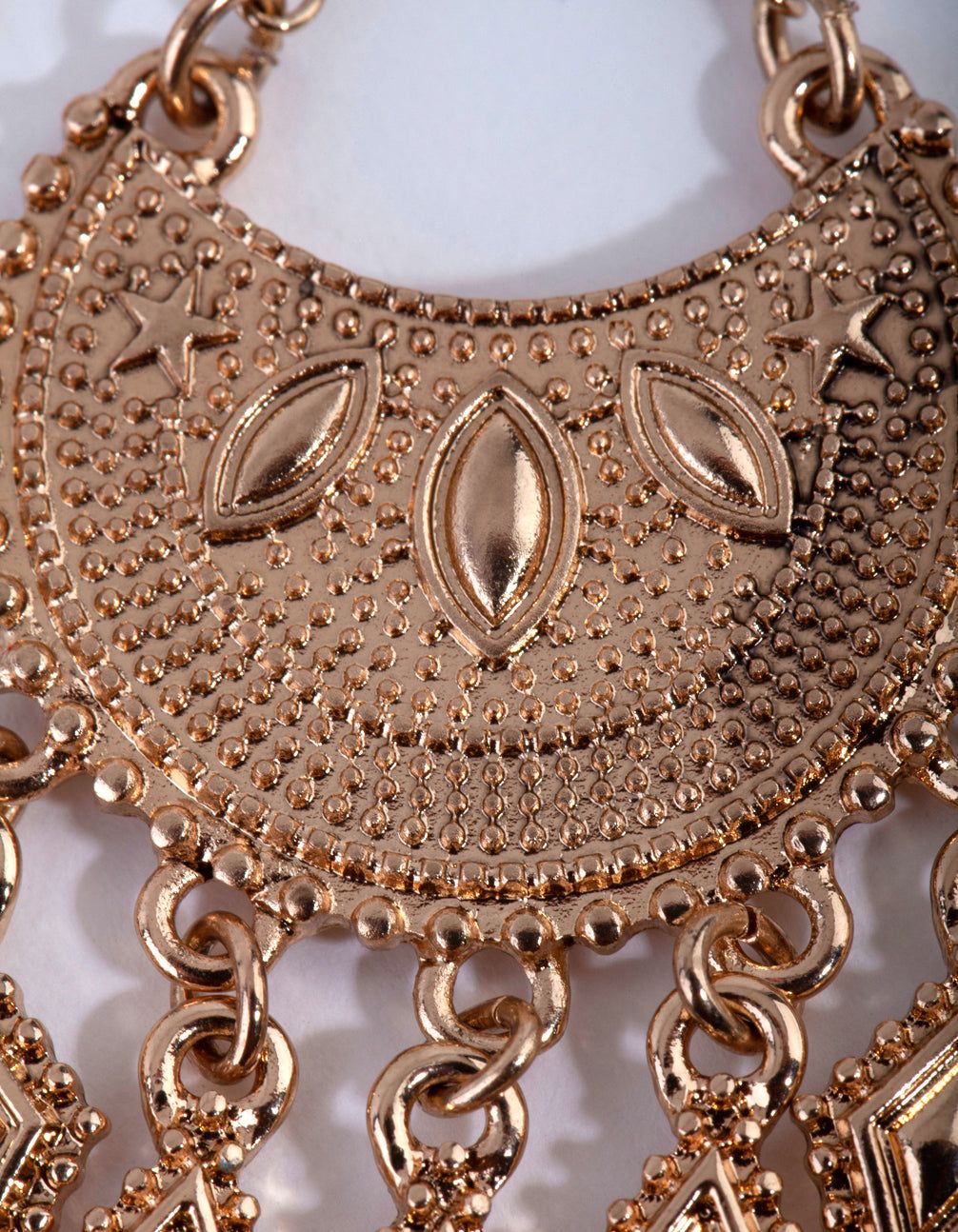 Antique Gold Metal Triangle Tassel Earrings sold by lovisa product image thumbnail 3