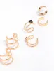 Gold & Black Marquise Stone Earring 4-Pack sold by lovisa