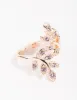 Rose Gold Floral Leaf Wrap Ring sold by lovisa