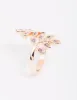 Rose Gold Floral Leaf Wrap Ring sold by lovisa