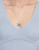 Silver Statement Diamante Butterfly Necklace sold by lovisa